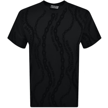 Versace Jeans Couture Chain T Shirt Black | Mainline